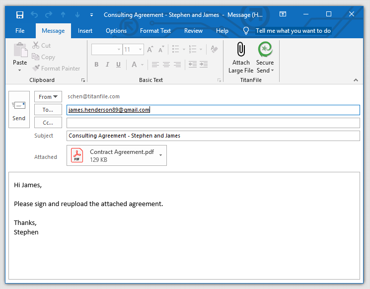 How to Send Encrypted Emails in Outlook - TitanFile Secure Send