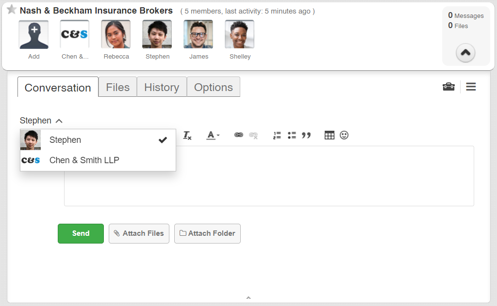 Send As TitanFile Group Inbox