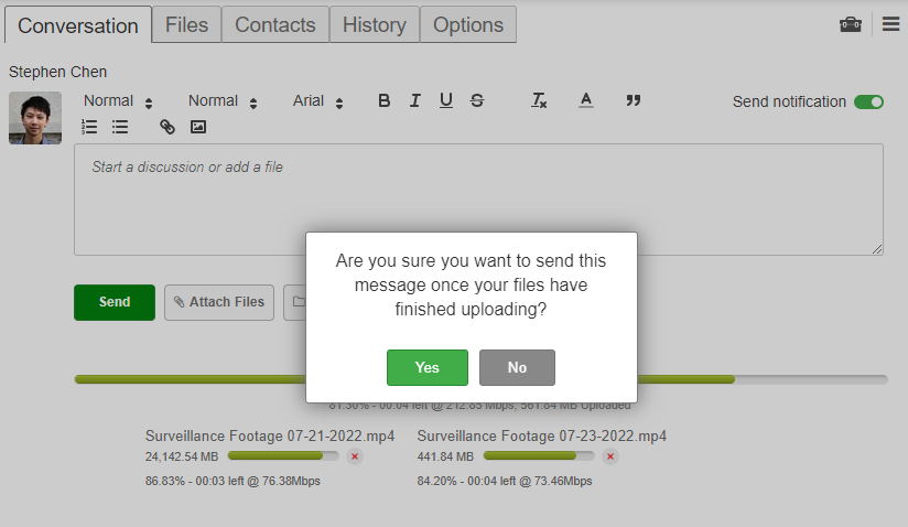 Auto Send Large Files 2