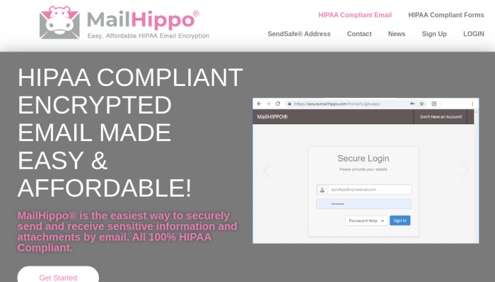 HIPAA Compliant Email - MailHippo