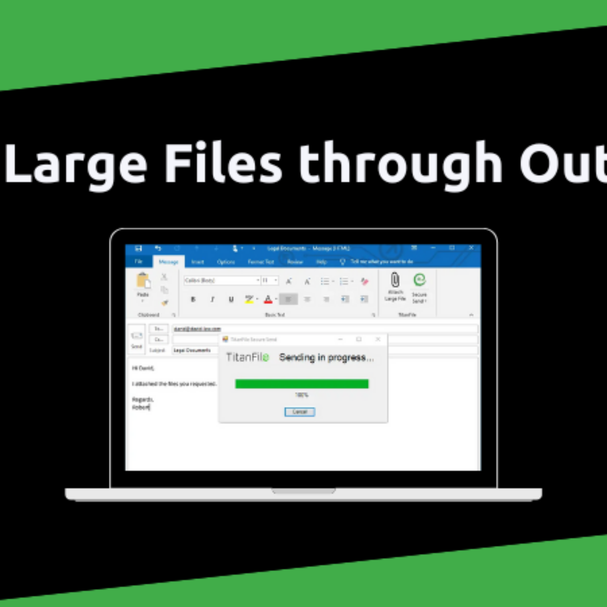 Send Large Files through Outlook