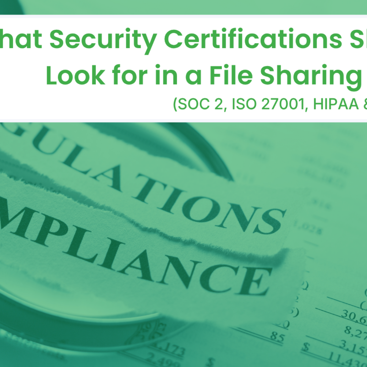 File sharing security certifications