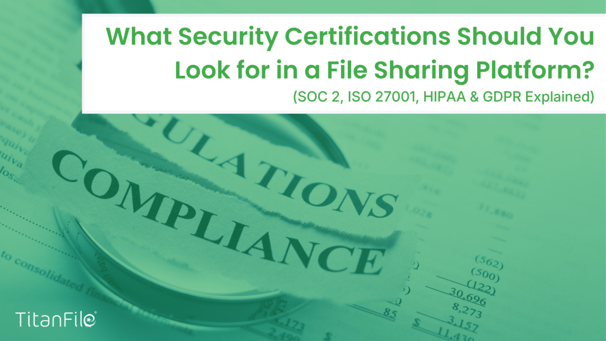 File sharing security certifications